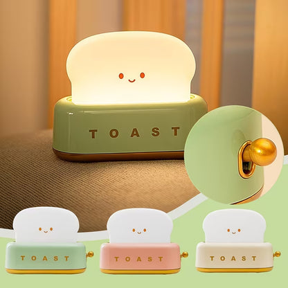 Toast Night Light — Rechargeable LED Toaster Lamp