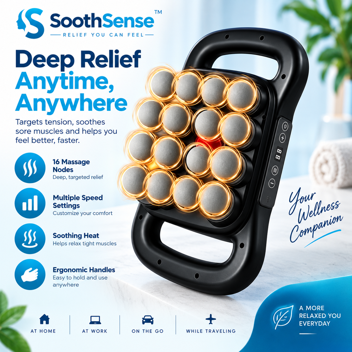 SoothSense Deep Kneading Massager
