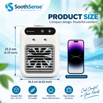 SoothSense Mini Air Cooler Fan