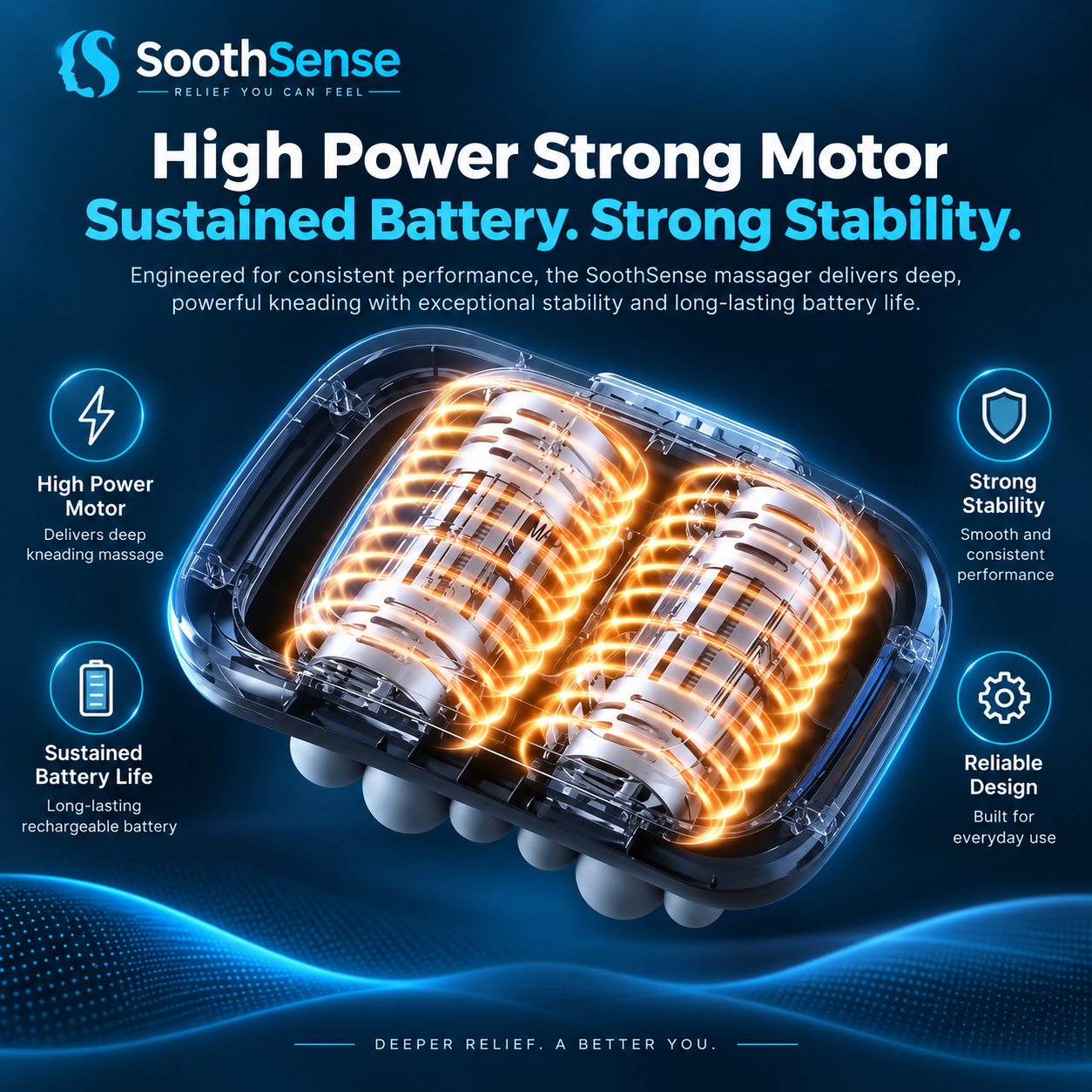SoothSense Deep Kneading Massager