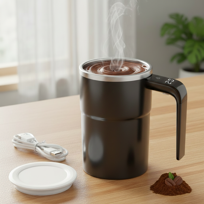 Black Self-Stirring Smart Mug