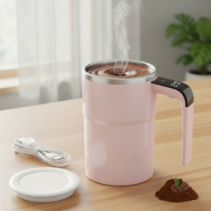 Pink Self-Stirring Smart Mug